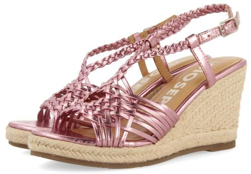 GIOSEPPO Glide, Sandalo Espadrillas con Zeppa Donna, Rosa, 37 EU