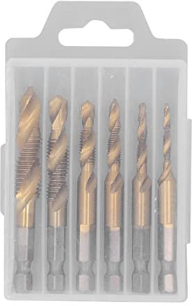 Filettatrice, Set di Matrici Per Maschi Destro, Inserti Filettati Per Legno, 6 Maschi Filettati HHS Filettatura Fine Resistenza All'usura Vite Maschio Per Foratura Maschiatura