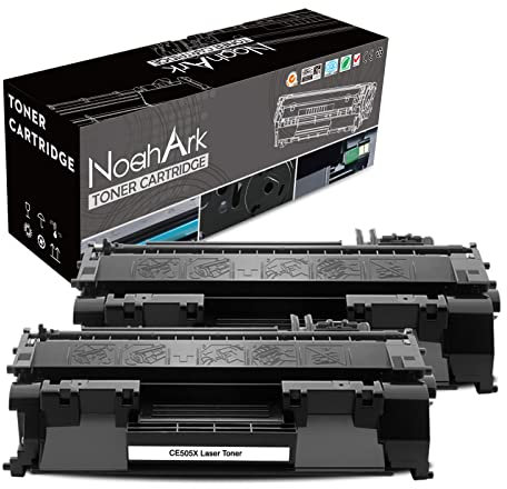 NoahArk Kompatibel für HP CE505X 05X Tonerkartuschen Ersatz für Laserjet P2030 P2035 P2035n P2050 P2055 P2055d P2055dn P2055x, Pro M401dn M401dne M401dw MFP M425dn M425dw, 6900 Seiten (2 Schwarz)