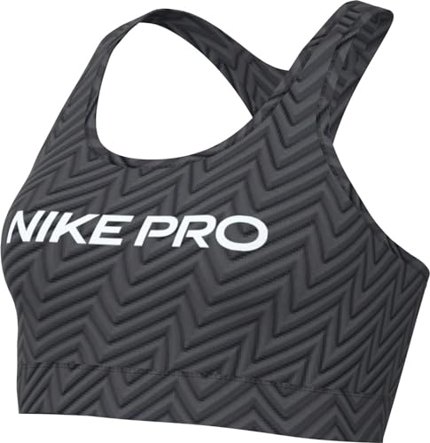 Nike Damen Bra W Np Swsh LGT SPT AOP Bra, Anthracite/White, FN4708-060, M