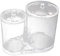 Housoutil Élégant Cylindre De Maquillage Pour Cotons-tiges Boîte De Rangement En Acrylique Robuste Avec Couvercle Pour Cotons-tiges Gadgets