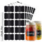 Chalkboard Black Labels for Spice Jars, 180 Pcs Blank Waterproof Reusable Removable Self Adhesive Blackboard Sticker for Pantry Storage Box Kitchen Home Organisation Food Containers, 1 White Chalk Pen