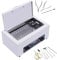 300W Heißluftsterilisator Desinfektion 220℃ Sterilisationsgerät Hochtemperatur Sterilisator Desinfektionsschrank für Nagelwerkzeuge, Schönheitssalon, Timer 1-60 Minuten (Weiß, ohne Griff)