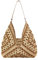 Stroh Strandtasche Damen Schultertasche, Tote Tasche Aus Stroh, Retro Sommer Gewebte Tasche Strand Reise Handtasche, Handgefertigte Boho Casual Stroh Schultertaschen Für Strand Pool Beruf (Braun)