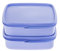 Generisch TW Lunchbox Clevere Pause 2x 550ml Flieder mit 3-fach Einteilung (inkl. 1x Drehwurm)