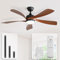 Sofucor Deckenventilator mit Beleuchtung und Fernbedienung, DC, 132 cm, 5 Flügeln, Timer, 3 Farbtemperatur, 6 Geschwindigkeiten, Sommer Winterbetrieb Leise Deckenventilator mit Licht für Schlafzimmer