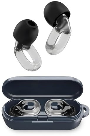 Bouchon d'oreille Anti-Bruit 35dB en silicone souple 7 Tailles (XS/S/M/L) Discret Réutilisable étui de Transport pour les Voyages Concert Festival Travail Concentration Sommeil Sensibilité au bruit