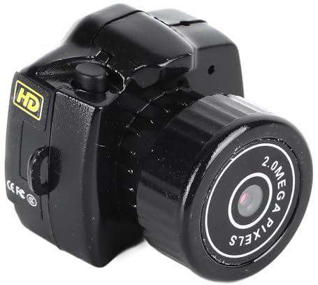 Phefop Micro Mini DV DVR Camera HD Camcorder, Portable 0.98in Small Equipment for Photographing Recording One Click Operation, OTG Functionality, Webcam