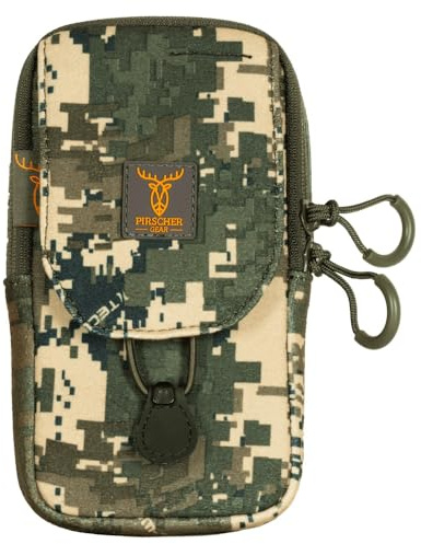Pirscher Gear Multi-Tasche (Optimax 2S) für Fernglastasche, Bino Harness - Universaltasche, Handytasche für die Jagd und Pirsch, geräuschlos, getarnt, Camo, Molle, modular