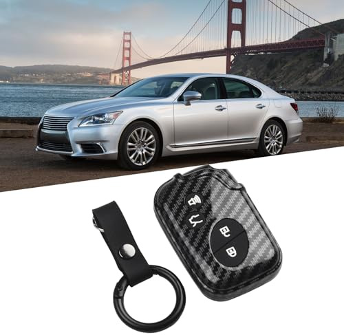FUANA Karbonfaser-Stil, Schutz für Ihren Lexus-Schlüsselanhänger, Gehäuse für den Außeneinsatz