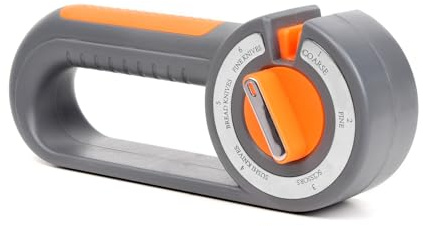 Bibykivn 6-in-1 Messerschärfer, Manueller Küchenmesserschleifer mit Einstellbarem Winkel, für Messer & Scheren, ABS, Keramik, Wolframstahl, Edelstahl, Ergonomisch & Korrosionsbeständig