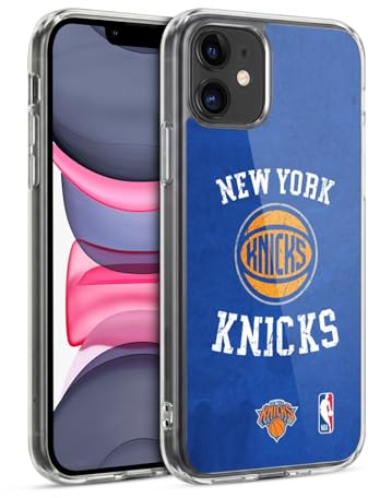 Head Case Designs Officially Licensed NBA Distressed New York Knicks Gel Case [Military Grade Protection] Compatible with Apple iPhone 11 and Compatible with MagSafe