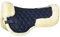 HKM Sports Equipment GmbH Sattel- und Zaumzeug Echt-Lammfell-Sattelkissen, navy/natur, St, 6821, einheitsgröße