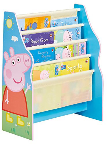 Peppa Pig Kids Sling Bookcase - Bedroom Storage by HelloHome,23x51x60 cm