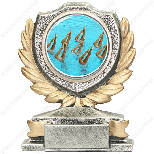 tecnocoppe Trofeo Nuoto Sincronizzato h 12,00 cm Targhetta Personalizzata Omaggio