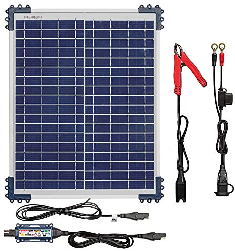 OptiMate Solar 20W 1.67A 12V Automatic Battery Charger Optimiser Maintainer with Solar Panel