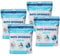 Scrubzz Disposable No Rinse Bathing Wipes - All-in-1 Single Use Shower Wipes, Simply Dampen, Lather, and Dry Without Shampoo or Rinsing (Unscented, 4-Pack)