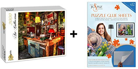Grafika Puzzle 2000 Teile – Ruin Bar in Budapest + Kleber