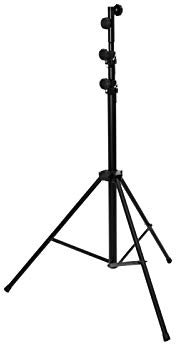 EUROLITE STV-60-WOT EU Stahlstativ schwarz | Lichtstativ, Made in EU, Maximallast 30 kg, Höhe 150-315 cm