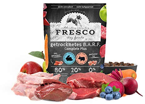 Fresco Dog Trockenbarf Complete Plus Kaninchen mit Rind Gewicht 1kg
