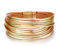 XUEQI Damen Lederarmbänder,Boho Lederarmband Handgefertigt Geflochtene Mehrschichtige Goldene Manschette Armreif Männer Frauen Mode Schmuck Polierte Schließe Für Paar Geburtstagsgeschenk