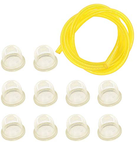 HURI 10x Primer Pumpe Primer Bulb Kraftstoffpumpe & Benzinschlauch für Vergaser passend für Florabest FBK 4 B2 4in1 Motorsense