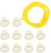 HURI 10x Primer Pumpe Primer Bulb Kraftstoffpumpe & Benzinschlauch für Vergaser passend für Florabest FBK 4 B2 4in1 Motorsense