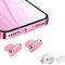 VIWIEU Metal Anti Dust Plug for iPhone 13 12 Mini Pro Max 11 iPad AirPods, Aluminum Lightning Charging Port Cover Phone Charm Compatible with iPhone X, XS, XR, 8, 7, 6 Plus with Holder and Box (Pink)