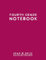 Fourth Grade Notebook: Dark Pink Softcover Wide Ruled Composition Journal