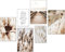 artpin® Moderne Poster Set - Bilder Wohnzimmer Deko Schlafzimmer - Pampas Wild Gras Meer Beige Bilderwand ohne Rahmen (4x A3 | 2x A4) W16