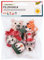 folia 5290 - Filzkugeln Winter Animals, 5 niedliche Tier-Figuren aus Filz-Wolle zum Aufhängen als weihnachtliche Dekoration, je ca. 3,5 cm groß