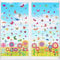 PAIVSUN Fensterbilder Frühling Selbstklebend, Klebefolie Anti-Kollision Fenster deko Aufkleber, Schmetterlinge Deko Fensterfolie, Fenstersticker Blumen Fensterdeko für Kinderzimmer Party Zubehör