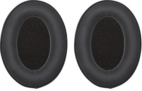 ECSiNG 1 Paar Ohrpolster Kompatibel mit Sennheiser PXC350 HD380pro HD380 PC350 PC350SE PXC450 Kopfhörer Komfort Leder Ohrpolster Headset Reparaturteile Schwarz