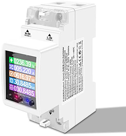 MADOC AT2PW 100A Tuya WIFI Din Rail Energy Meter Smart Switch Control Remoto AC 220V Digital Volt Kwh Factor de Frecuencia Meter