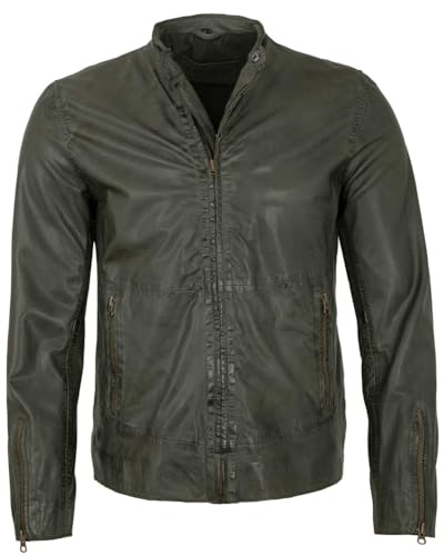 Freaky Nation Herren Chrissi-fn Lederjacke
