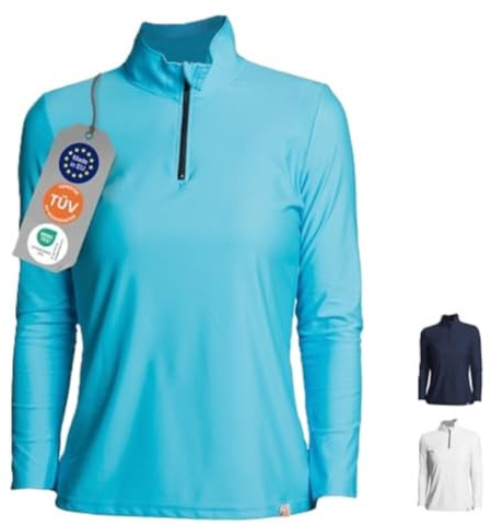 UV Aqua Zip Up Shirt Damen UV Shirt