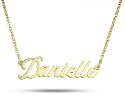 Personalized Name Necklace - 18K Gold Plated - Solid 925 Sterling Silver - Custom Gift for Her - Handmade with Love (18K Gold)