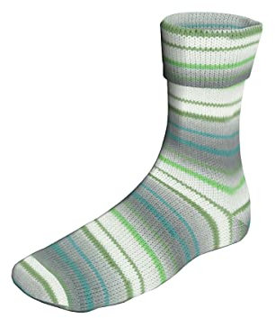 Lang Yarns 100g Super Soxx Silk Color Swiss Mountaine - Farbe: 408 - Rigi - sommerliche Farben in Seiden-Qualität