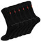 ZAKASA Chaussettes Bambou Hommes Classiques: Chaussettes Bureau Costume en Fibre de Bamboo Homme Ultra Douces Respirantes Anti Transpirante Taille 43-46 Noir-6 paires