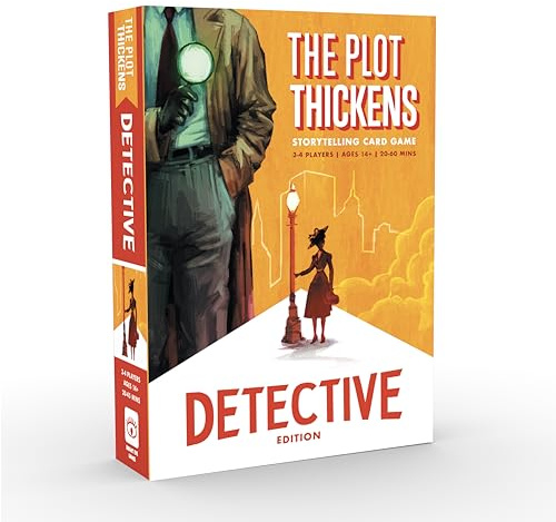 Bright Eye Games - The Plot Thickens Detective - Cardgame - Starting from 14 Years - 3-4 Players - English