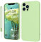 KKPIT iPhone 14 Pro Max Case Silicone 6.7 Inch, Ultra Slim Soft Gel Anti-Scratch,Microfiber Lining,Rubber Shockproof Case Cover iPhone 14 Pro Max,Matcha Green