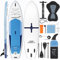 Surfstar Aufblasbares SUP-Kajak 320x86x15cm Stand Up Paddle Board mit Schweißtechnologie, Aufblasbare Angel-Paddleboards für Erwachsene, Mehr Stabilität SUP-Board mit Kamerahalterung und Kajaksitz