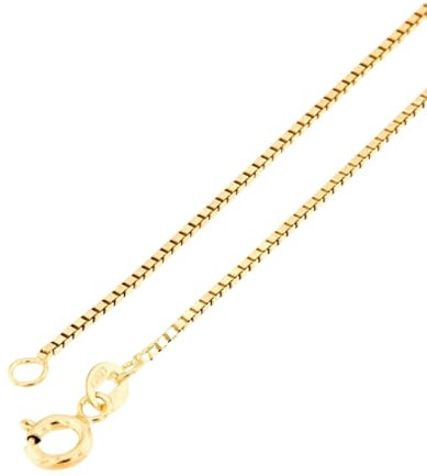 ENGELSINN® Luxury Goldkette 585 14 Karat Echtgold Gold Ketten Veneziana 45cm - 50cm, inkl. Geschenkbox - Perfekt auch als Geschenk (45cm 1,11mm) (45cm 1,11mm) (45cm 0,57mm)
