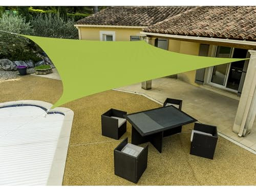 WERKA PRO Grünes anisfarbiges rechteckiges Schattenzelt 4 x 5 m