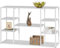 HDANI 120cm Langer Sofa-Konsolentisch,Schmaler moderner Eingangstisch hinter der Couch mit Ablageflächen,4-stufiges Bücherregal für Wohnzimmer,Schlafzimmer,Flur (Weiß, 120 x 30x 80 cm)