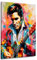 Pop Art Musiker Elvis Wandbild Leinwandbild Rock 'n' Roll Kunstdruck XL Größe 60x90x2cm