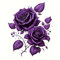 Adesivo per auto con tema rose viola, divertente, carino e allegro, adesivo personalizzato per cofano auto, skateboard, moto, valigia, muro