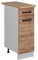 Vicco Küchenunterschrank R-Line, Goldkraft Eiche, 30 cm AP Eiche