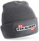 Herzbotschaft Beanie Strickmütze mit Spruch | Es eskaliert eh | grau | Unisex SoftTouch angenehm weiche und warme Wintermütze | OneSize Einheitsgröße für Erwachsene