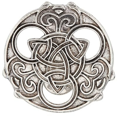 NICENEEDED Vintage Wikinger Broschen Nordische Mittelalterliche Gotische Brosche Triquetra Förmige Anstecknadel Wikinger Schal Schal Goth Brosche